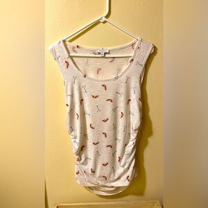 Size small Skinnygirl sleeveless rouched top.